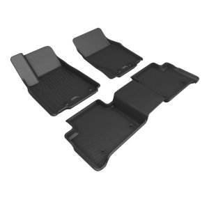 Jeep Grand Cherokee Floor Mat Set - 1st 2nd Row - 3D MAXpider - Kagu - Black - `22-`25